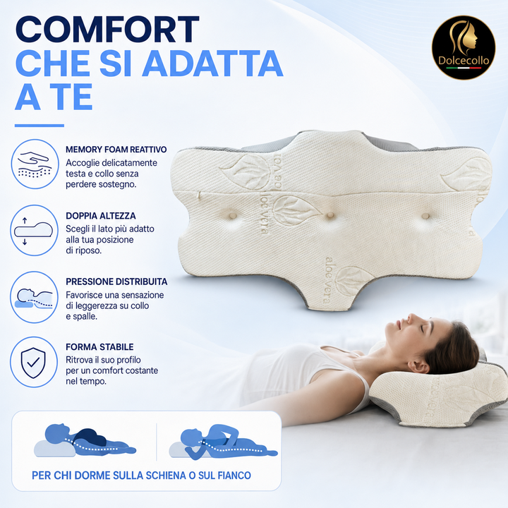 Cuscino Cervicale  in Memory Foam Aura™ | dolcecollo