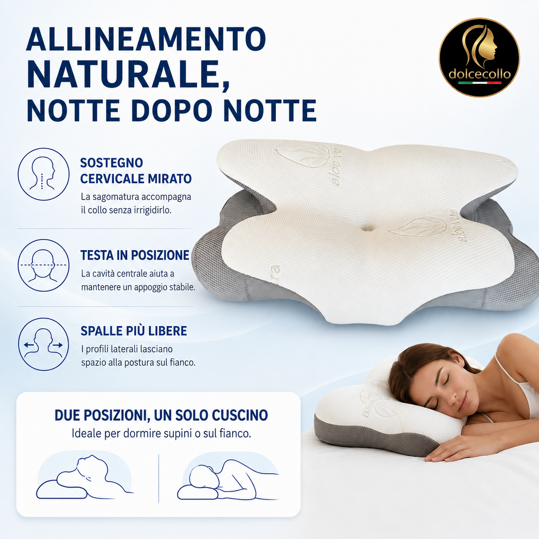 Cuscino Cervicale  in Memory Foam Aura™ | dolcecollo