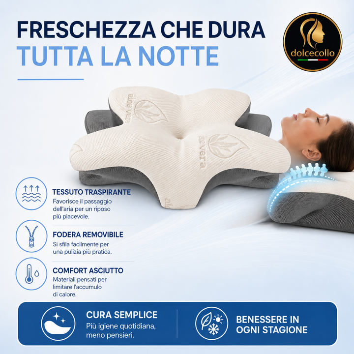Cuscino Cervicale  in Memory Foam Aura™ | dolcecollo